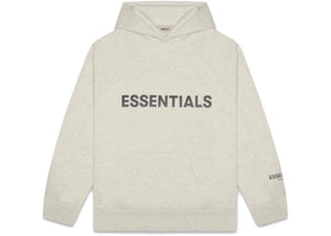 Fear of God Essentials 3D Silicon Applique Pullover Hoodie Oatmeal/Oatmeal Heather/Light Heather Oatmeal