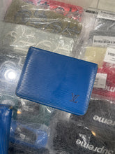 Load image into Gallery viewer, Vintage Louis Vuitton Blue Epi Bi Fold Long Wallet &amp; ID Holder