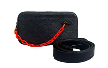 Load image into Gallery viewer, Louis Vuitton Virgil Abloh Collection Taurillon Monogram Uniformes Solar Ray Soft Pochette Volga Belt Bag Black