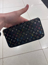 Load image into Gallery viewer, Louis Vuitton x Takashi Murakami Black Monogram Multicore Zippy Continental