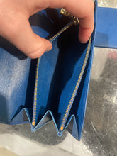 Load image into Gallery viewer, Vintage Louis Vuitton Blue Epi Bi Fold Long Wallet &amp; ID Holder