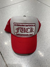 Load image into Gallery viewer, Vintage Chrome Hearts Fuck Hollywood Trucker Red/ White