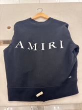 Load image into Gallery viewer, AMIRI Logo Print Cotton Sweatshirt Black