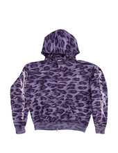 Load image into Gallery viewer, Hellstar Cheetah Full Zip-Up Hoodie Purple