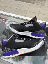 Load image into Gallery viewer, Jordan 3 Retro Black Court Purple