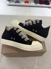 Load image into Gallery viewer, Rick Owens DRKSHDW Jumbo Lace Low Dark Dust Denim Milk