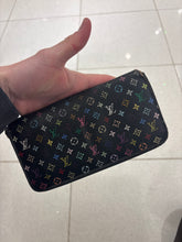 Load image into Gallery viewer, Louis Vuitton x Takashi Murakami Black Monogram Multicore Zippy Continental