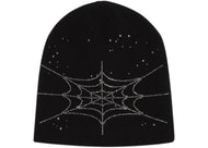 Sp5der Rhinestone Silk Skully Black
