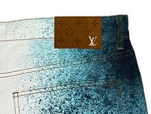 Load image into Gallery viewer, Louis Vuitton White Monogram Spray Denim