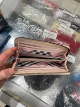 Load image into Gallery viewer, Burberry Blue Label All Around Zip Leather Wallet