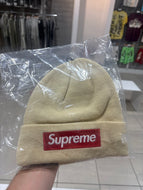 Supreme New Era Box Logo Beanie Stone