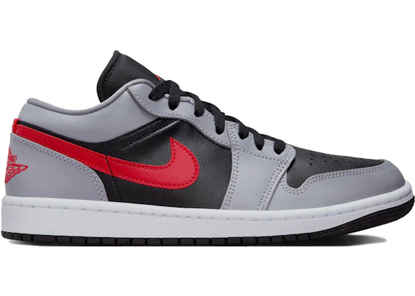 Jordan 1 Low Cement Grey Fire Red (Women's)