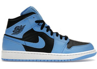 Jordan 1 Mid University Blue Black