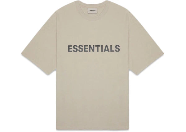 Fear of God Essentials Boxy T-Shirt Applique Logo Olive/Khaki