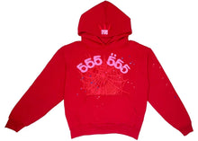 Load image into Gallery viewer, Sp5der Worldwide Red Angel Number 555 Hoodie &amp; Pant red