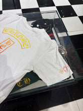 Load image into Gallery viewer, Chrome Hearts Gradient Logo T-shirt White/Yellow/Orange