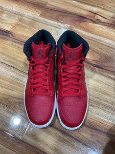 Jordan 1 Mid Gym Red Black Patent