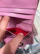 Load image into Gallery viewer, Celine Paris Black/ Pink Bifold Leather Wallet