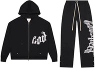 Godspeed OG Logo V2 Sweatsuit Black/Silver Satin