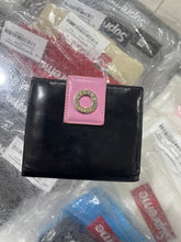 Load image into Gallery viewer, Celine Paris Black/ Pink Bifold Leather Wallet