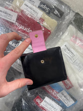 Load image into Gallery viewer, Celine Paris Black/ Pink Bifold Leather Wallet