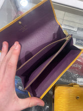 Load image into Gallery viewer, Vintage Louis Vuitton Yellow Epi Bi Fold Long Wallet &amp; Coin Purse