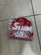 Supreme Bandana Big Logo Beanie Red