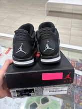 Load image into Gallery viewer, Jordan 4 Retro Black Canvas (GS)