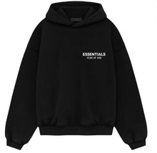 Load image into Gallery viewer, Fear of God Essentials Fleece Hoodie (FW24) Black