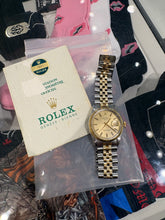 Load image into Gallery viewer, 1975 Two Toned 36mm Rolex Datedust 1601