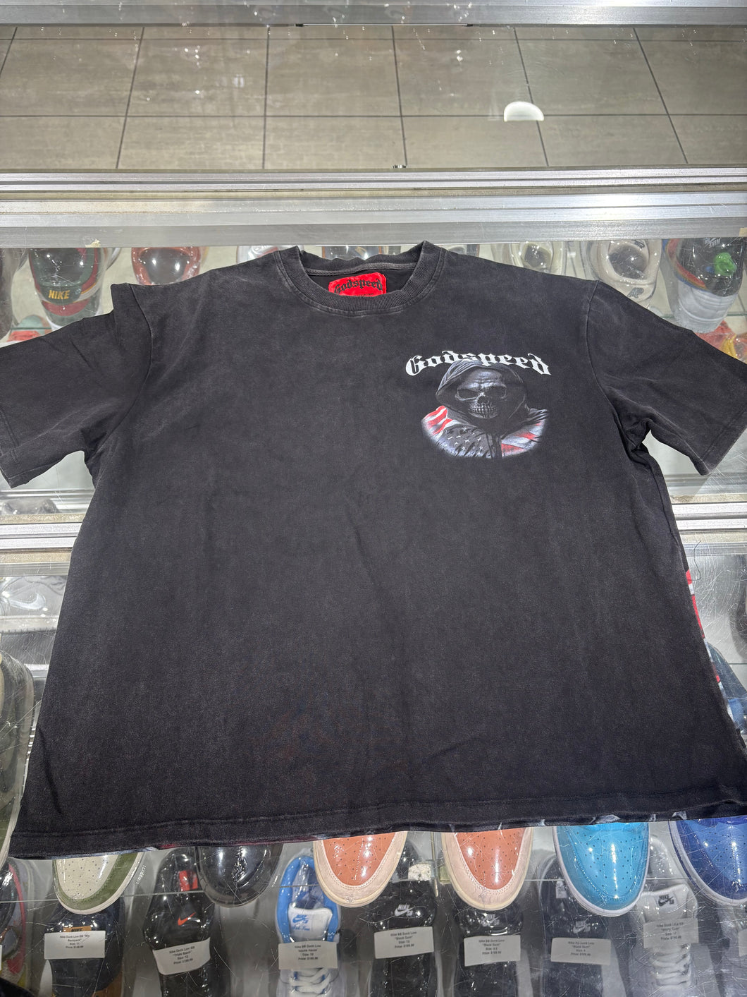 Godspeed American Skull Tee Black