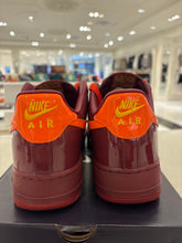 Load image into Gallery viewer, Nike Air Force 1 Low Patent Leather Dark Team Red Safety Orange